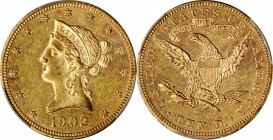 1902 Liberty Head Eagle. MS-61 PL (PCGS).

Glassy fields form a splendid backdrop to softly frosted design elements on both sides of this lovely hon...