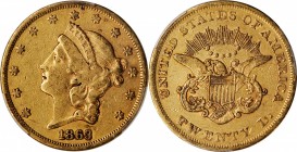 1863 Liberty Head Double Eagle. VF-30 (PCGS). CAC.

Handsome khaki patina with undeniably original surfaces and flashes of honey-gold iridescence in...
