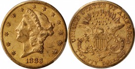 1883-CC Liberty Head Double Eagle. AU-50 (PCGS). CAC.

A lovely honey-gold example with boldly defined features and considerable remnants of origina...