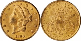 1890-CC Liberty Head Double Eagle. AU-58 (PCGS). CAC.

A truly impressive example of this Carson City issue showing near-Mint preservation in every ...