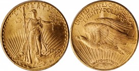 1910 Saint-Gaudens Double Eagle. MS-65 (PCGS).

Fully lustrous with a sharply executed strike, this appealing near-Gem also sports handsome golden-h...