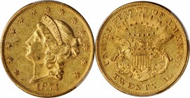 1874-S Liberty Head Double Eagle. MS-60 PL (PCGS).

Handsome honey-rose surfaces are exceptionally well mirrored in the fields for an example of bot...