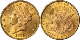 1895 Liberty Head Double Eagle. MS-63+ (PCGS). CAC.

This smartly impressed, satin textured, rose-orange double eagle is a lovely Choice representat...