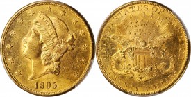 1895-S Liberty Head Double Eagle. MS-63 PL (PCGS).

Splendid honey-olive and deep orange patina blankets both sides of this sharply struck example. ...