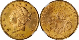 1900 Liberty Head Double Eagle. MS-63 (NGC).

Warmly patinated in honey-rose, both sides also sport frosty mint luster and a razor sharp strike. Thi...