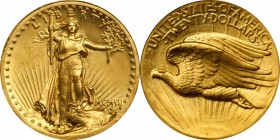Classic MCMVII High Relief Double Eagle

MCMVII (1907) Saint-Gaudens Double Eagle. High Relief. Wire Rim. MS-64 (NGC).

The splendid Choice Mint S...