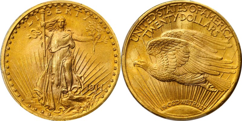 Superior Gem 1911 Saint-Gaudens $20

Just 5 Finer at PCGS

1911 Saint-Gauden...