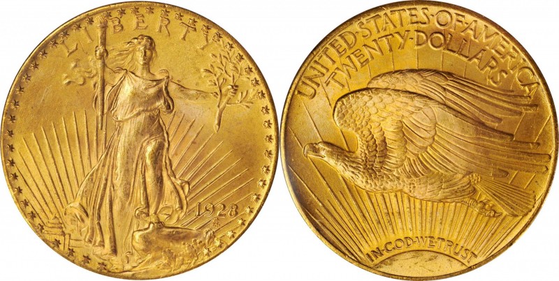 1928 Saint-Gaudens Double Eagle. MS-66 (PCGS). CAC.

A richly original example...