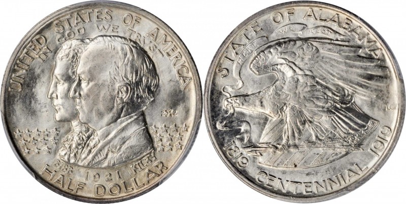 1921 Alabama Centennial. 2x2. MS-65 (PCGS).

Brilliant with billowy mint frost...