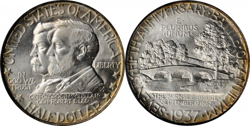 1937 Antietam Anniversary. MS-67 (PCGS). CAC.

A superb Gem with bountiful min...