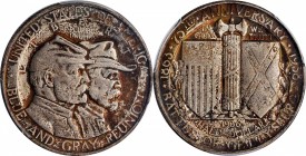 1936 Gettysburg Anniversary. MS-66+ (PCGS). CAC.

Mottled rose-russet patina is splashed over both sides of this otherwise antique silver gray examp...