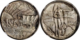 1933-D Oregon Trail Memorial. FS-801. Tripled Die Obverse. MS-67 (NGC).

Frosty and virtually pristine, this wonderfully original example is untoned...