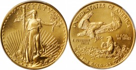 1991 Half-Ounce Gold Eagle. MS-69 (PCGS).

Lustrous, fully struck and supremely attractive in an example of this key date modern bullion issue.

P...