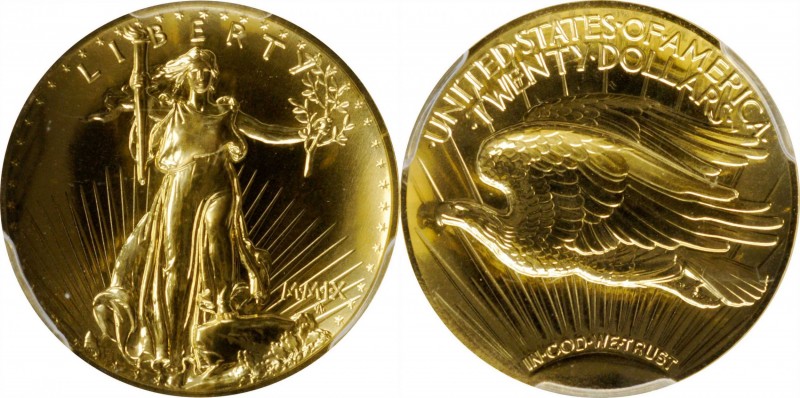 MMIX (2009) Ultra High Relief $20 Gold Coin. MS-70 PL (PCGS).

An incredible s...