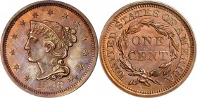 Classic 1868 Large Cent Rarity

Judd-611 in Copper

1868 "Pattern" Braided Hair Cent. Judd-611, Pollock-676. Rarity-7-. Copper. Plain Edge. Proof-...