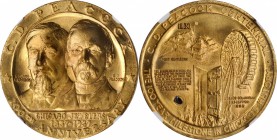Columbiana

1937 C.D. Peacock Centennial Medal. Brass. 32 mm. Eglit-439. MS-66 (NGC).
