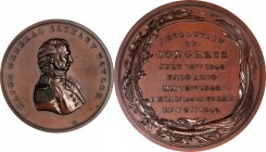 Military Medals

1846 Major General Zachary Taylor / Battles of Palo Alto and Resaca de la Palma Military Medal. Bronzed Copper. 64.4 mm. Julian MI-...