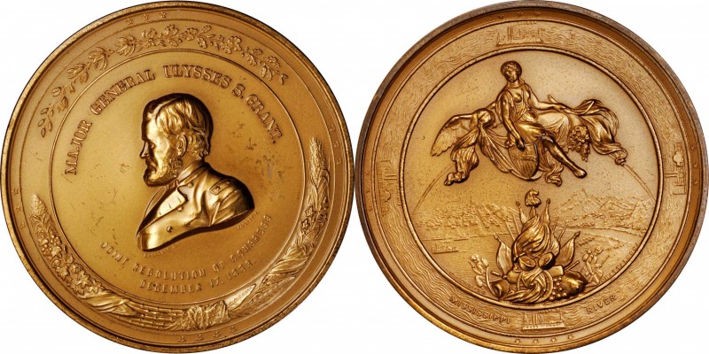 Military Medals

"1863" Major General Ulysses S. Grant Civil War Medal. Yellow...