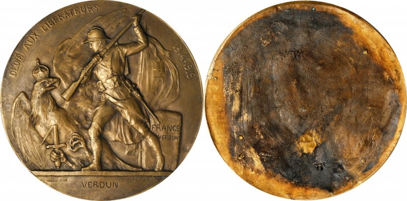 Military Medals

1914 - 1918 Verdun Plaque. Cast Bronze. 152 mm. By V. Peter. ...