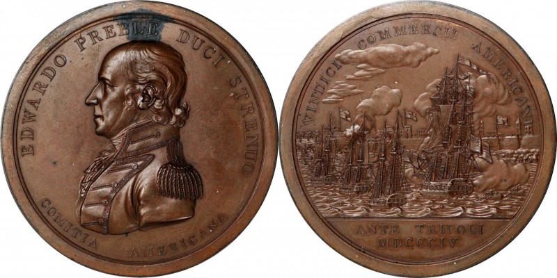 Naval Medals

"1804" Commodore Edward Preble / War with Tripoli Medal. Origina...