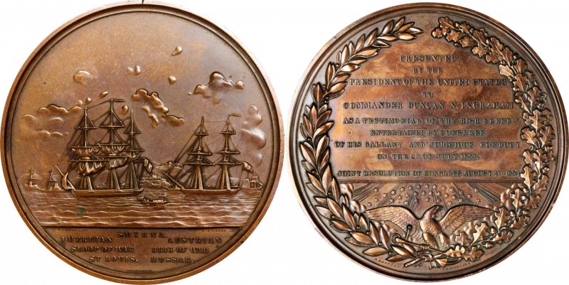 Naval Medals

"1854" (1855) Commander Duncan Ingraham / Rescue of Martin Koszt...