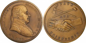 Indian Peace Medals

"1797" (Post-1905) John Adams Indian Peace Medal. Middle Size. Early 20th Century Restrike. Bronze. 76 mm. Julian IP-1, Failor-...