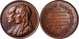 Benjamin Franklin

1833 Society of Montyon and Franklin Medal. Bronze. 42 mm. Greenslet-53, Fuld FR.M.S0.3. About Uncirculated, Old Cleaning.

Att...