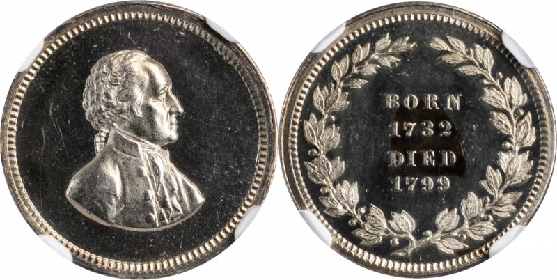 Washingtoniana

"1799" (ca. 1861) Born and Died Medalet. Paquet First Obverse ...