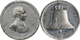 Washingtoniana

1876 Washington - Liberty Bell Medalet. Paquet First Obverse, First Liberty Bell Die. White Metal. 18 mm. Musante GW-463, Baker-400B...