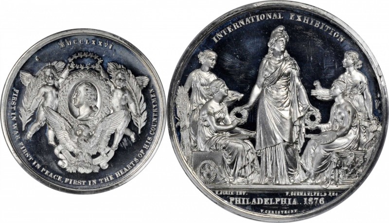 Washingtoniana

1876 Danish Medal. MDCCLXXVI Obverse. White Metal. 53 mm. Musa...