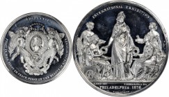 Washingtoniana

1876 Danish Medal. MDCCLXXVI Obverse. White Metal. 53 mm. Musante GW-932, Baker-426B. MS-64 DPL (NGC).