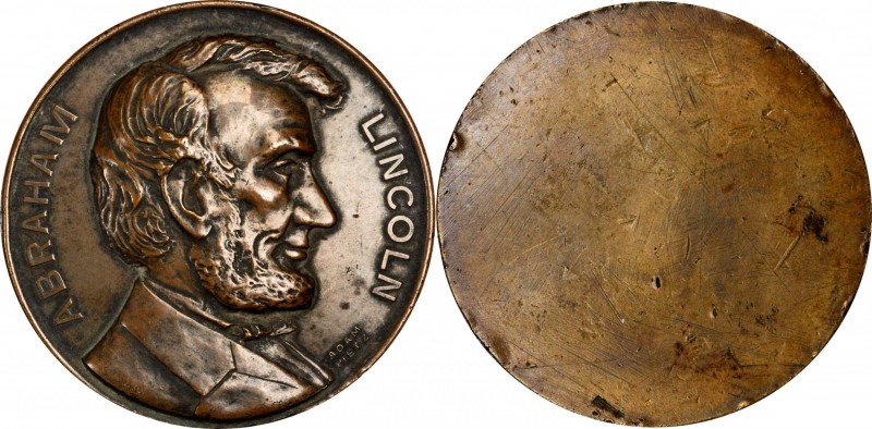 Lincolniana

Undated Abraham Lincoln Portrait Medal. Uniface. Copper. 66 mm. B...