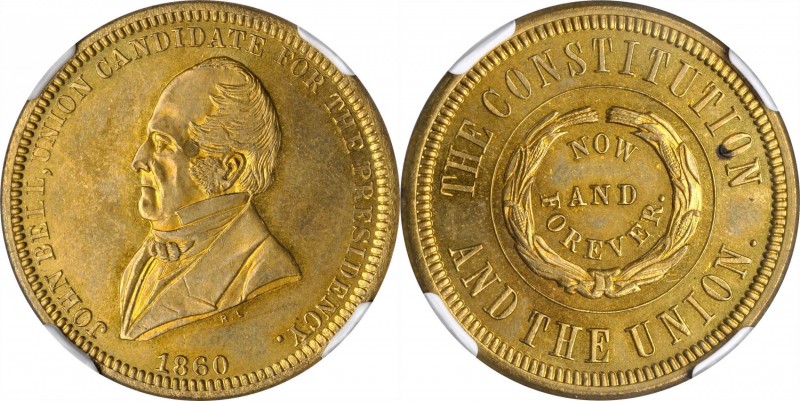 Political Medals and Related

1860 John Bell Political Medal. DeWitt-JBELL 186...