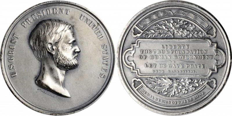 Presidents and Inaugurals

Undated Ulysses S. Grant Presidential Medal. 20th C...