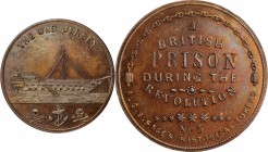 Augustus B. Sage Medals

Undated (ca. 1858) Sage's Historical Tokens -- No. 5, The Old Jersey. Original. Bowers-5. Die State I. Copper. Plain Edge. ...