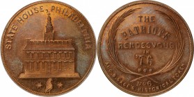 Augustus B. Sage Medals

"1776" (ca. 1858) Sage's Historical Tokens -- No. 6, State House, Philadelphia. RENDESVOUS Error Die. Original. Bowers-6a. ...