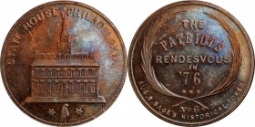 Augustus B. Sage Medals

"1776" (ca. 1858) Sage's Historical Tokens -- No. 6, State House, Philadelphia. RENDESVOUS Error Die. Original. Bowers-6a. ...