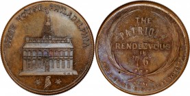 Augustus B. Sage Medals

"1776" (ca. 1870s) Sage's Historical Tokens -- No. 6, State House, Philadelphia. Corrected RENDEZVOUS Die. Restrike. Bowers...