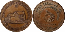 Augustus B. Sage Medals

Undated (ca. 1858) Sage's Historical Tokens -- No. 11, Washington's Headquarters at Valley Forge. Original. Bowers-11, Musa...