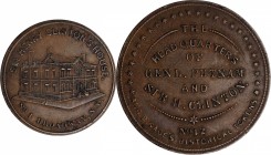 Augustus B. Sage Medals

Undated (ca. 1858) Sage's Historical Tokens -- No. 12, Sir Henry Clinton's House, No. 1 Broadway, N.Y. Original. Bowers-12....