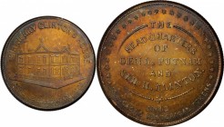 Augustus B. Sage Medals

Undated (ca. 1870s) Sage's Historical Tokens -- No. 12, Sir Henry Clinton's House. No. 1 Broadway, N.Y. Restrike. Bowers-12...