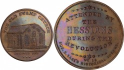 Augustus B. Sage Medals

"1767" (ca. 1858) Sage's Historical Tokens -- No. 13, The Old Swamp Church. Original. Bowers-13. Die State I. Copper. Plain...
