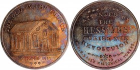 Augustus B. Sage Medals

"1767" (ca. 1858) Sage's Historical Tokens -- No. 13, The Old Swamp Church. Original. Bowers-13. Die State I. Copper. Plain...