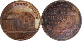 Augustus B. Sage Medals

"1767" (ca. 1858) Sage's Historical Tokens -- No. 13, The Old Swamp Church. Original. Bowers-13. Die State I. Copper. Plain...