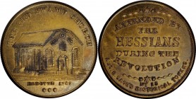 Augustus B. Sage Medals

"1767" (ca. 1870s) Sage's Historical Tokens -- No. 13, The Old Swamp Church. Restrike. Bowers-13. Die State III. Brass. Ree...