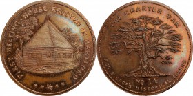 Augustus B. Sage Medals

Undated (ca. 1858) Sage's Historical Tokens -- No. 14, First Meeting House Erected in Hartford. Original. Bowers-14. Die St...