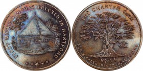 Augustus B. Sage Medals

Undated (ca. 1858) Sage's Historical Tokens -- No. 14, First Meeting House Erected in Hartford. Original. Bowers-14. Die St...