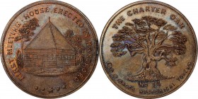 Augustus B. Sage Medals

Undated (ca. 1858) Sage's Historical Tokens -- No. 14, First Meeting House Erected in Hartford. Original. Bowers-14. Die St...