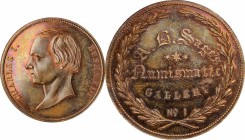 Augustus B. Sage Medals

Undated (1859) Sage's Numismatic Gallery -- No. 1, Charles I. Bushnell. Original. Bowers-1. Die State I. Copper. Plain Edge...