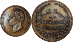 Augustus B. Sage Medals

Undated (1859) Sage's Numismatic Gallery -- No. 1, Charles I. Bushnell. Original. Bowers-1. Die State I. Copper. Plain Edge...